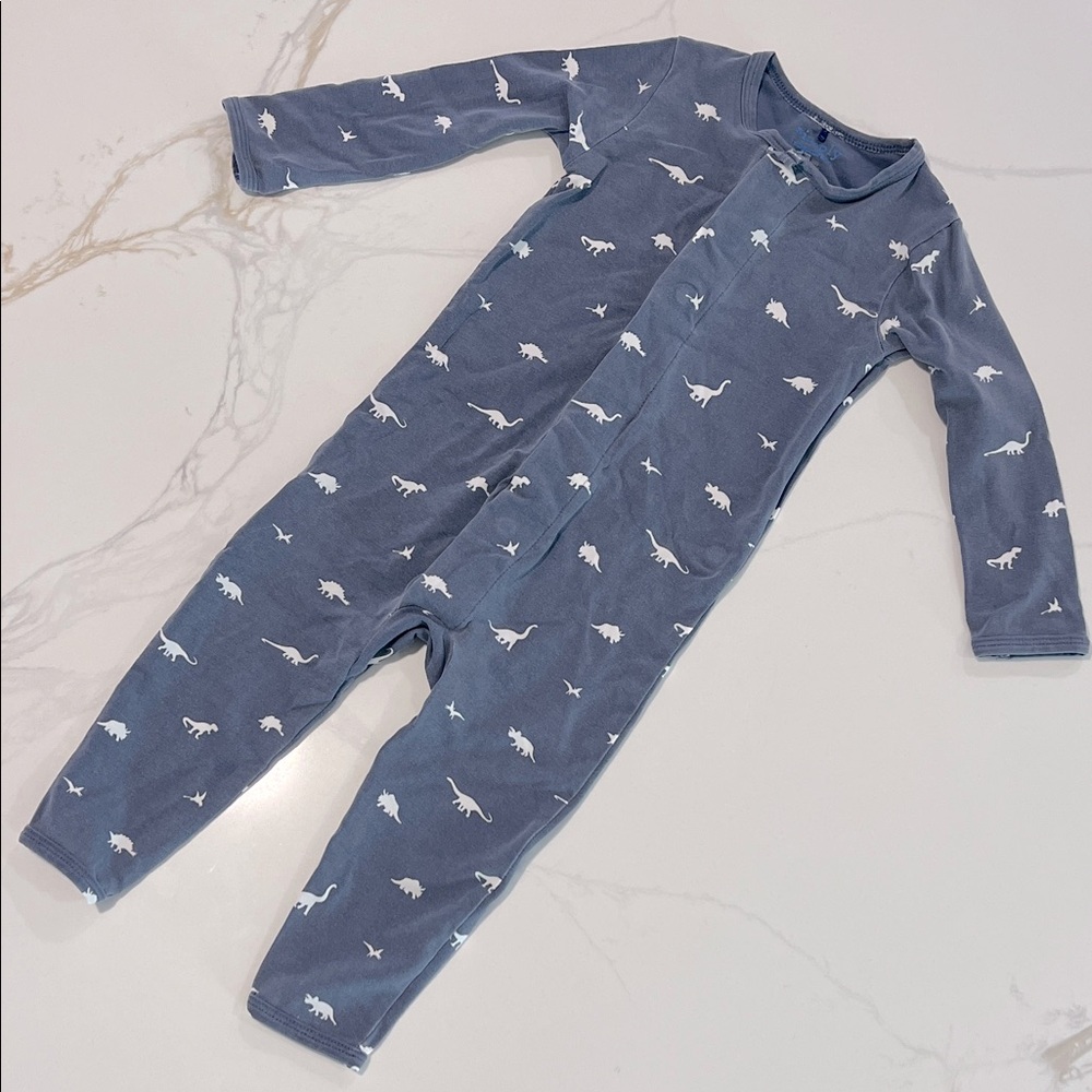 Magnetic Me Long Sleeve PJ in Blue Dino print - Size 9-12 month
